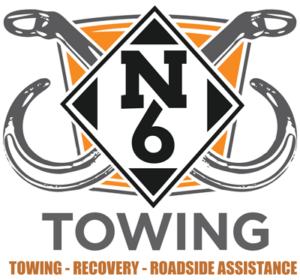 n6 towing logo with white outline